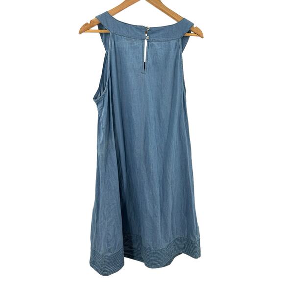 Speed Centrol New York Sleevless Dress Size L Color Light Blue/Grey Size 2X - Picture 4 of 10